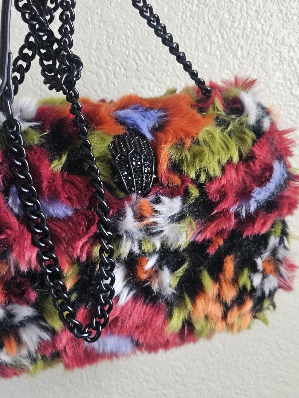 Kurt Geiger Multicolor Faux Fur Bag - Picture 7 of 16